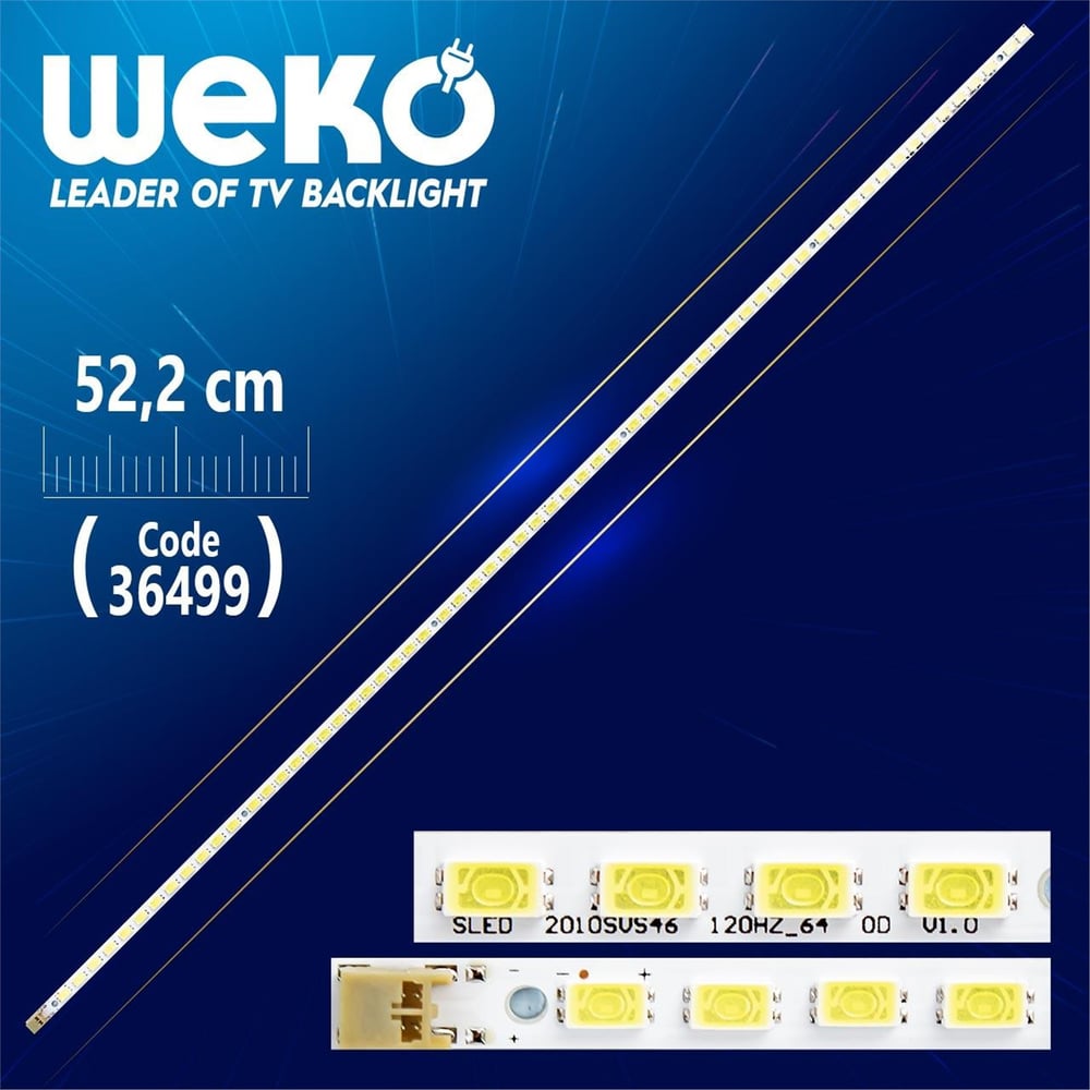 Weko LMB-4600BM12 LJ64-02380A LJ64 - 02381A - (64 LEDLİ) - 52.2 CM Tv Led Bar - Tv Led Bar