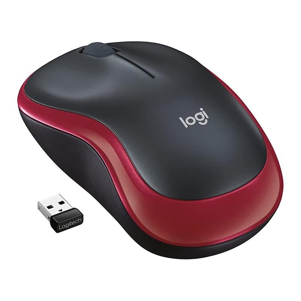 Logitech Logitech M185 Kablosuz Kırmızı Mouse - Mouse