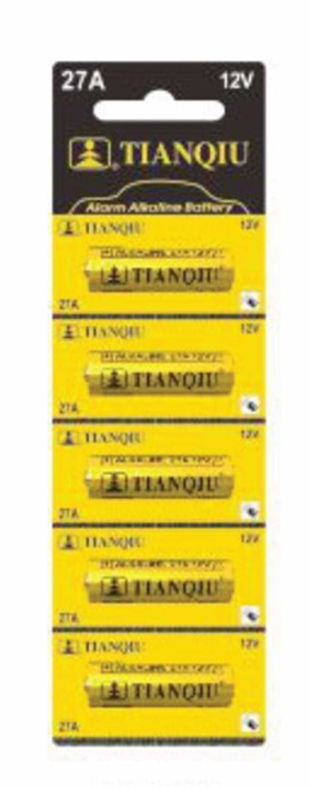 MAG Batteries Mag Batteries MG-27 27A 12 Volt İnce Alarm Pili (5'li Blister Paket) - Piller