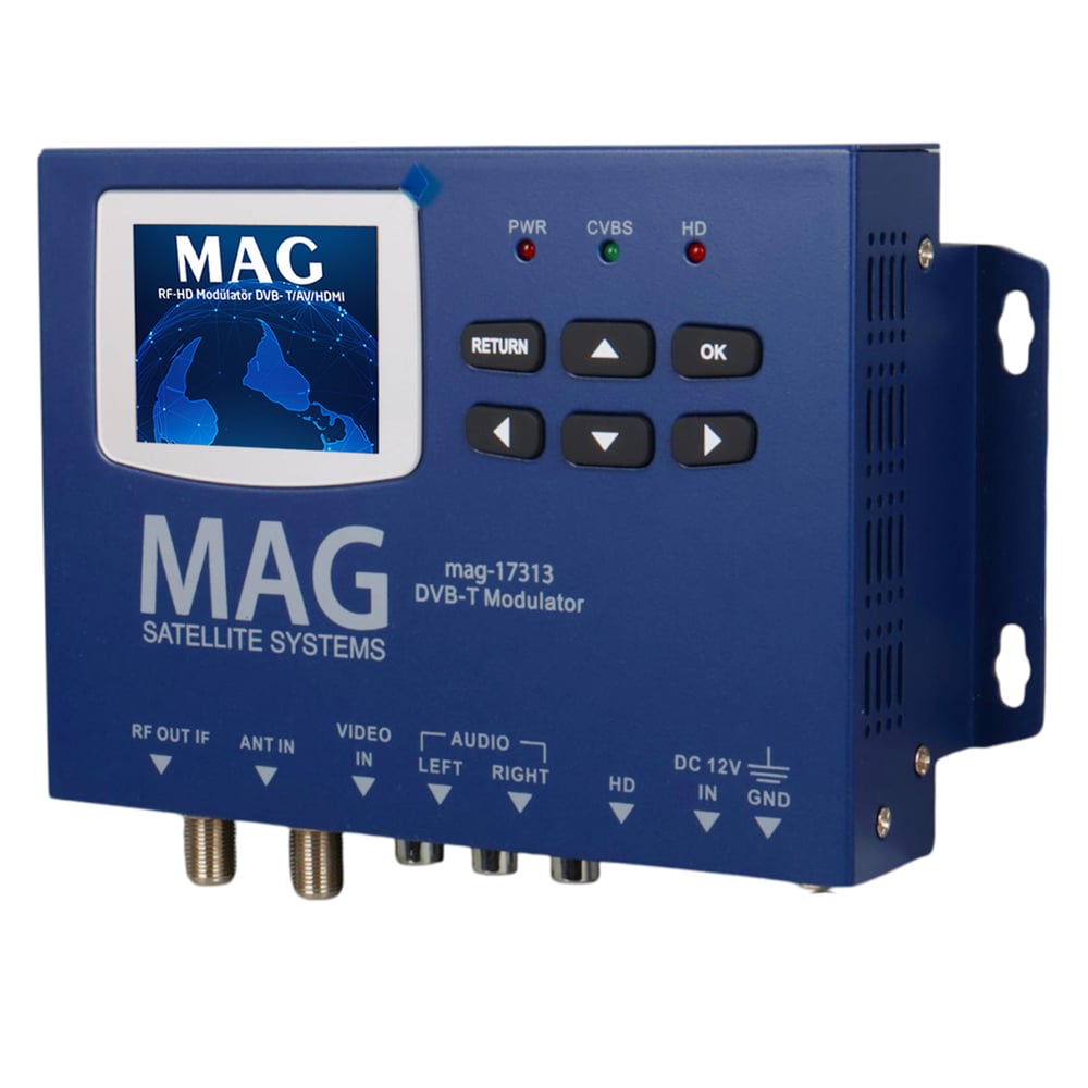 MAG Mag MG-17313 Lcd Ekranlı Hd-Rf Converter Full Hd Dvb-T Encoder Modülatör (Dvb-T/Av/HDMI) - Modülatör