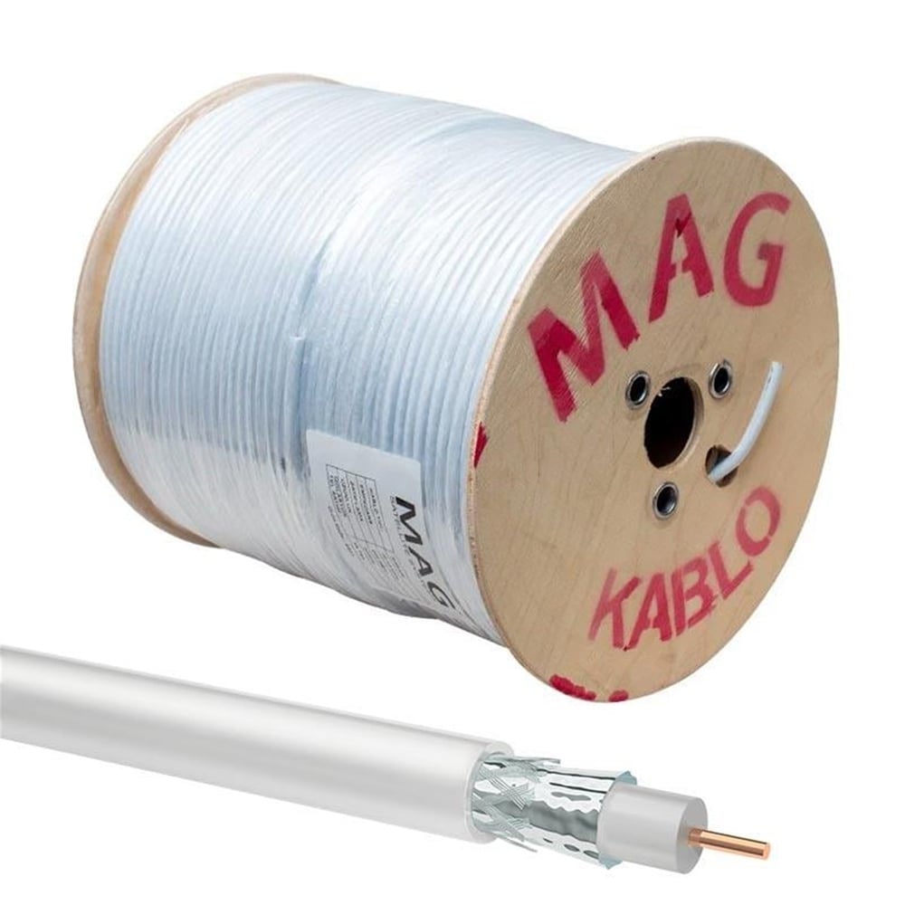 MAG Mag RG6/U4 0.90 Mm 48X0.12 Tel CCS Anten Kablosu - Anten Kablosu