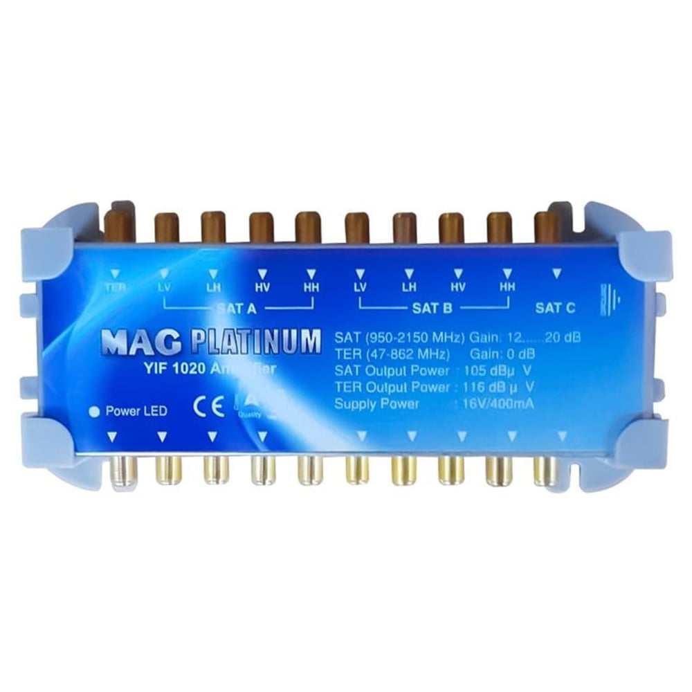 MAG Mag YIF-1020 20 Db Booster Amplifier Yükseltici - Uydu Ekipmanları
