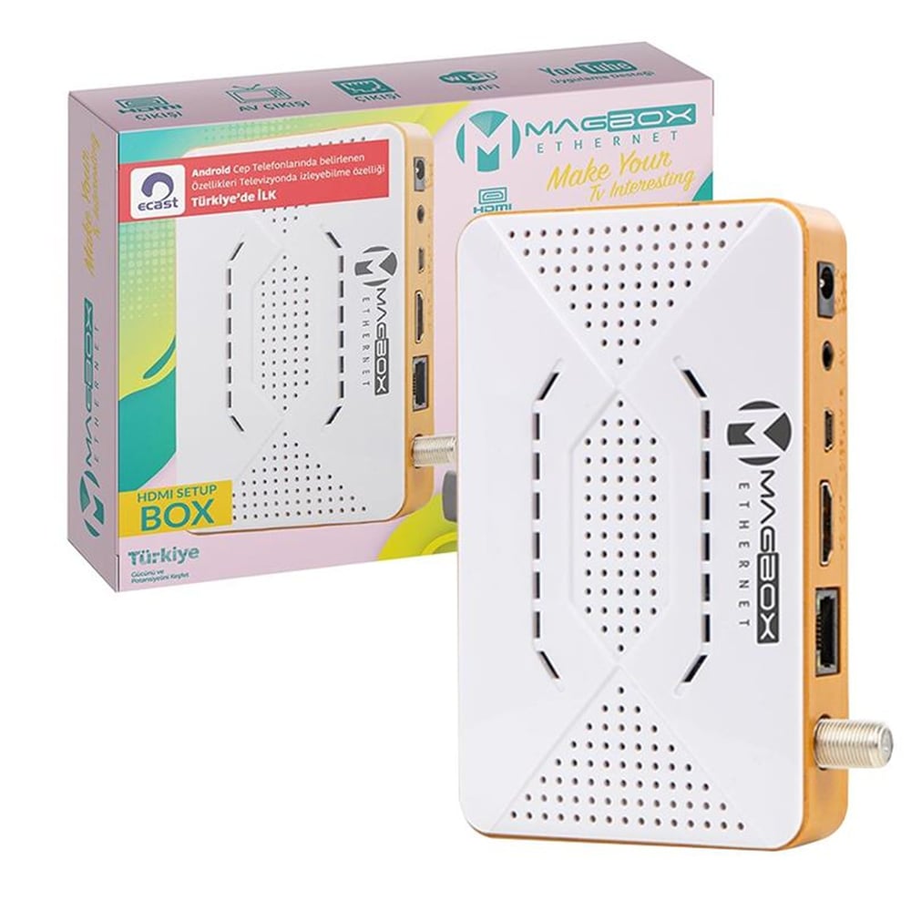 Magbox Magbox Ethernet Full HD Ethernet Girişli IP TV Uydu Alıcısı - Magbox Uydu Alıcılar