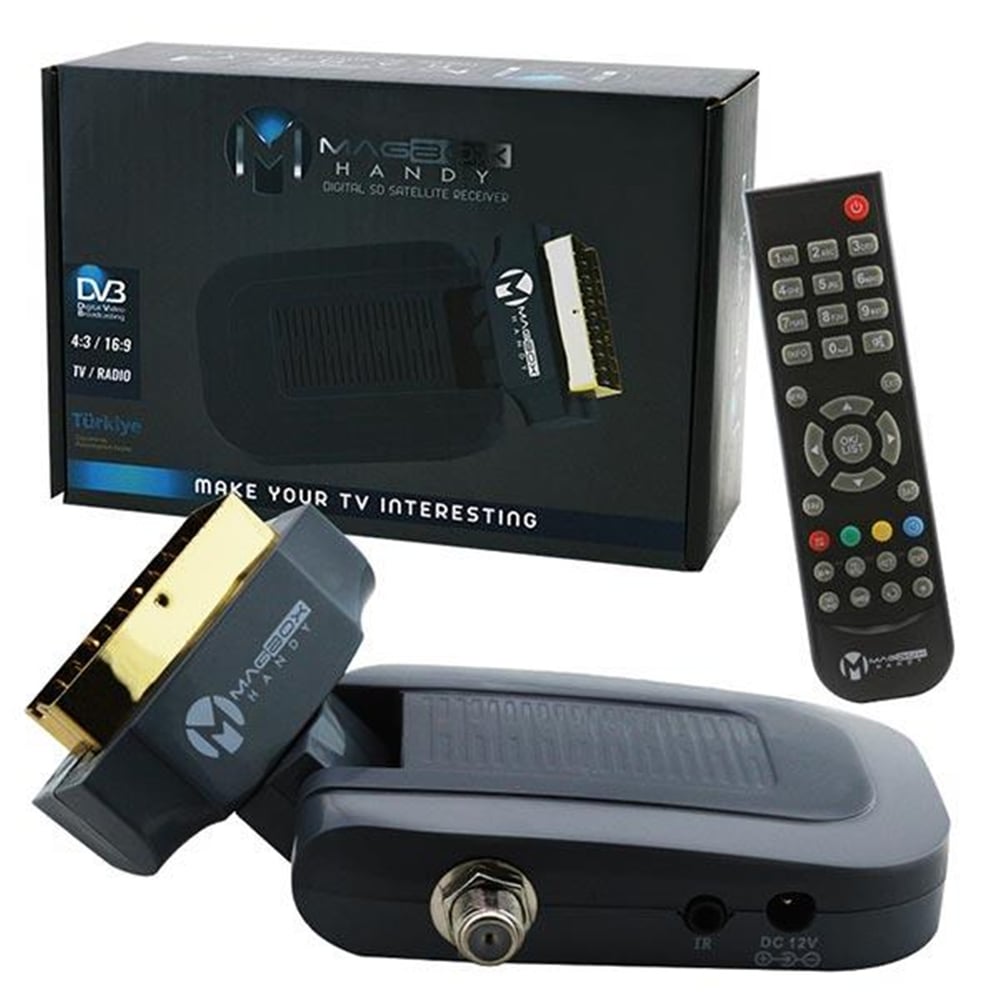 Magbox Magbox Handy Mini Scart Uydu Alıcısı - TKGS Uyumlu - Magbox Uydu Alıcılar