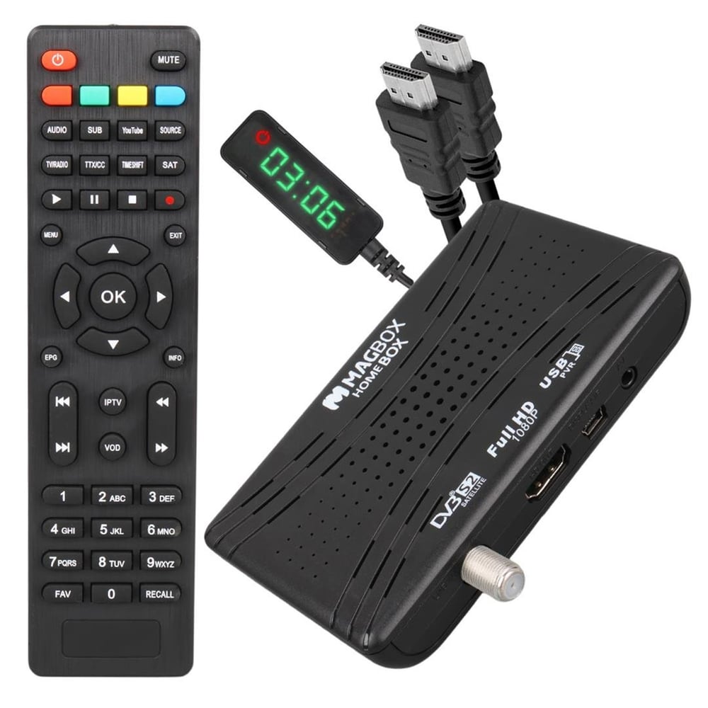 Magbox Magbox Homebox Full HD Uydu Alıcısı 4000 Kanal TKGS / Youtube / USB Destekli (Uzatma Display Gözlü) - Uydu Alıcısı
