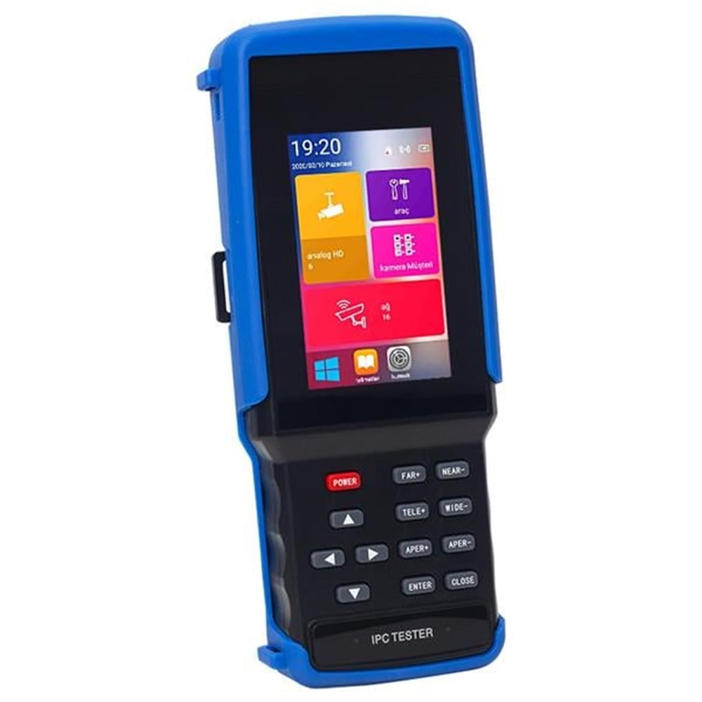 Magbox Magbox IP-AHD-Analog CCTV 4.3” Dokunmatik Ekran 48V Poe Kamera Test Cihazı (SD Kart-Wifi Desteği) - Kamera Test Cihazları