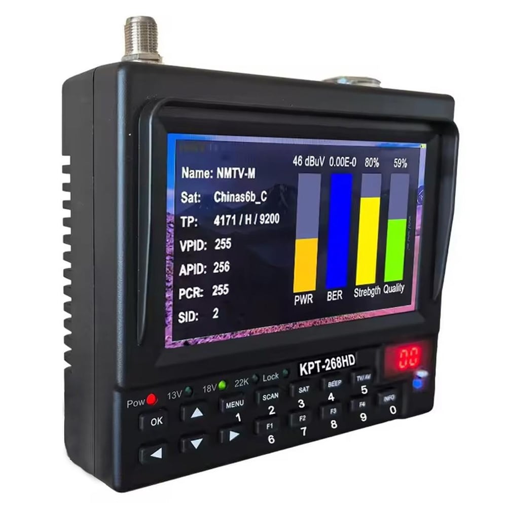 Magbox Magbox MG-268HD 4.3'' Lcd Erkan Görüntülü DVB-S/S2 MPEG-4 AVS/AVS+ Uydu Yön Bulucu - Dijital Uydu Bulucular