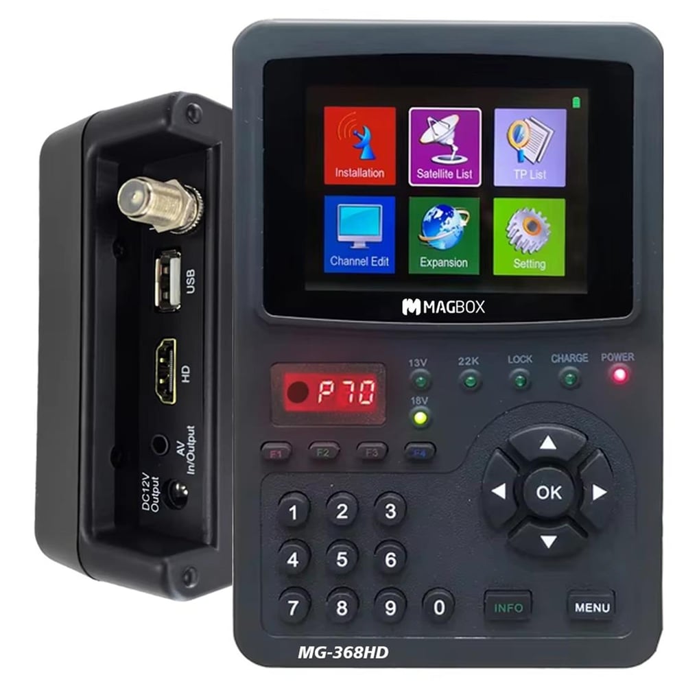 Magbox Magbox MG-368HD 3.5'' İnç Full HD LCD Ekranlı Görüntülü Dijital Uydu Yön Bulucu - Lcd Ekranlı Uydu Bulucular