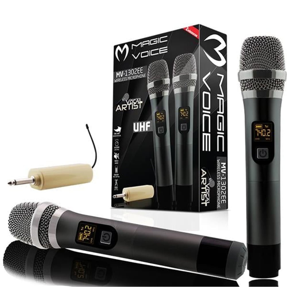 MagicVoice Magicvoice MV-1302EE  2 El Kablosuz Mikrofon - Kablosuz Mikrofonlar