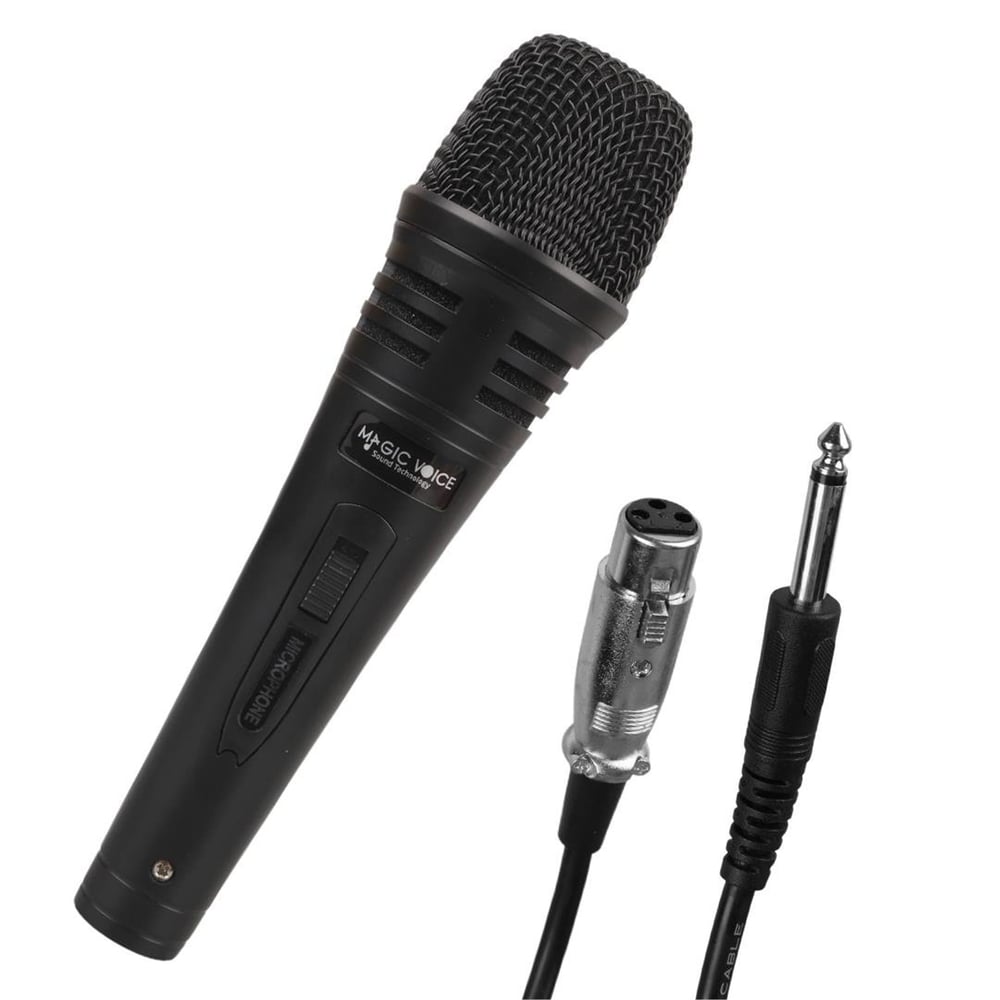 MagicVoice Magicvoice MV-1310 Dinamik Profesyonel Kablolu EL Mikrofonu XLR Girişli Alüminyum (5 Metre Kablolu) - El Mikrofonları