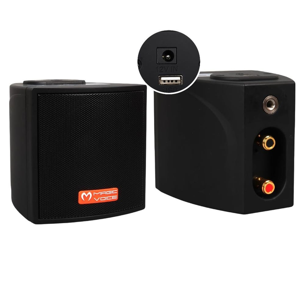 MagicVoice Magicvoice MV-18 30 Watt Hat Trafolu USB'li Sütun Hoparlör (2'Li Takım) - Trafolu Hoparlör