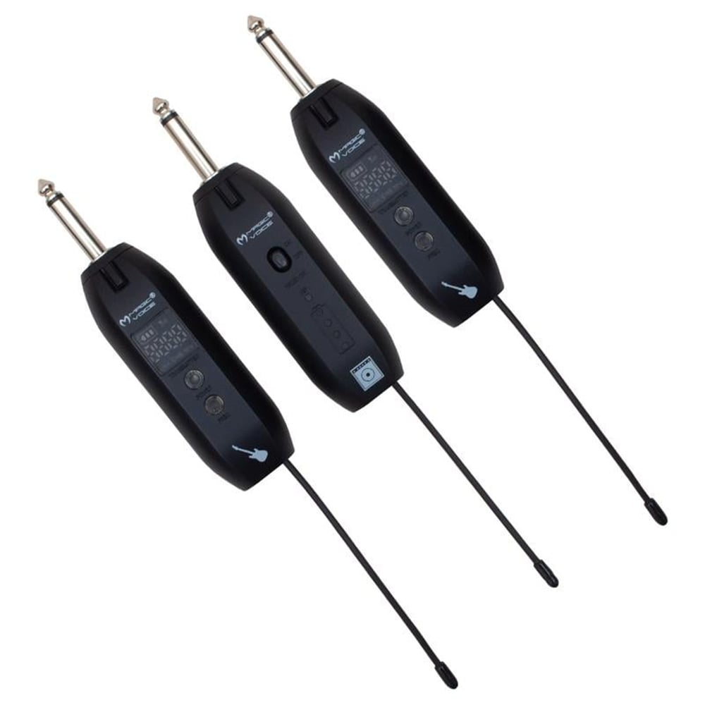 MagicVoice Magicvoice Mv-19591 UHF Göstergeli Kablosuz Amfi Ve Enstrüman Aksesuarı Üçlü Set - Enstrüman Aksesuarları
