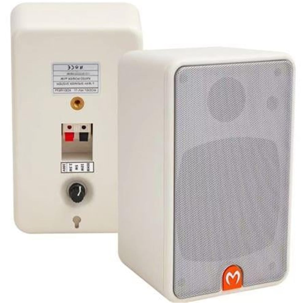 MagicVoice Magicvoice MV-28459 6.5'' 16 Cm 80 Watt Komütatörlü Beyaz Sütun Hoparlör - Trafolu Hoparlör
