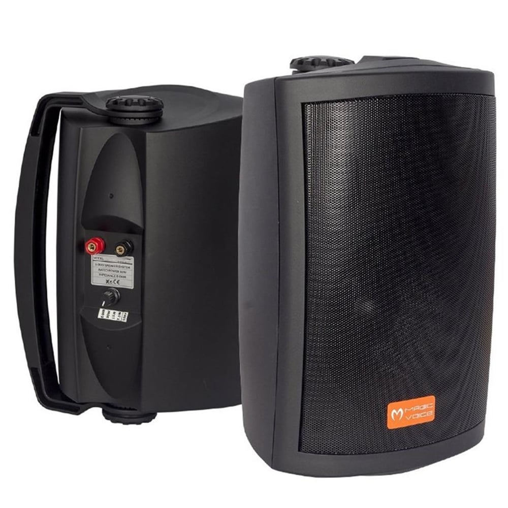 MagicVoice Magicvoice MV-28460 6.5'' 16 Cm 80 Watt Komütatörlü Siyah Sütun Hoparlör - Trafolu Hoparlör