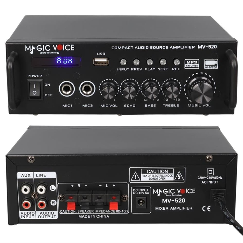 MagicVoice Magicvoice MV-520 Dijital Karaoke Mikser Amfi - Seslendirme Amfileri