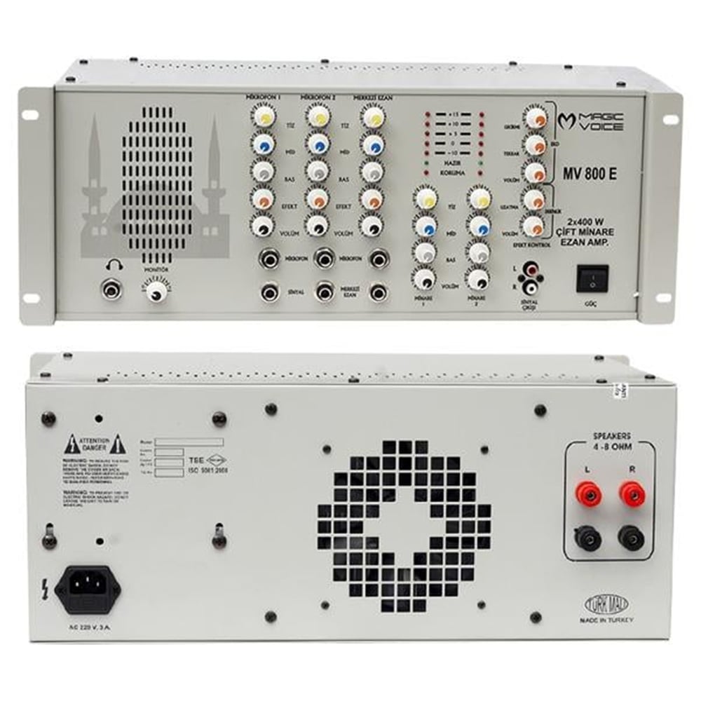 MagicVoice Magicvoice MV-800E Efektli 2X400 W Ezan Küp Anfi - Cami Anfisi