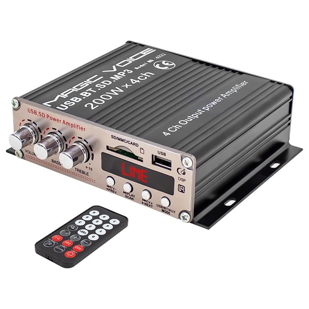 MagicVoice Magicvoice USB-SD Girişli 4 Kanal Motosiklet-Asansör-Pazarcı Anfi - Seslendirme Amfileri