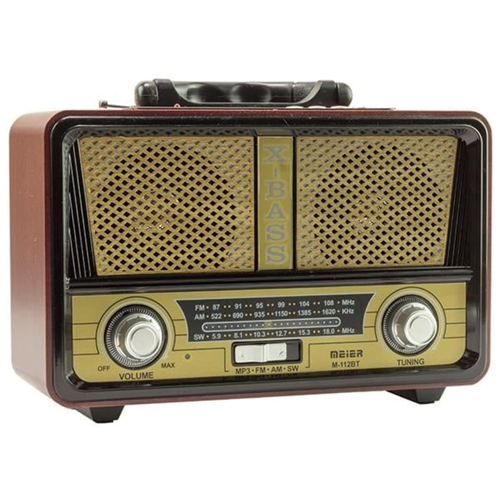 Meier Meier M-112BT USB-SD-FM-Bluetooth Destekli Nostaljik Radyo - Taşınabilir Radyo