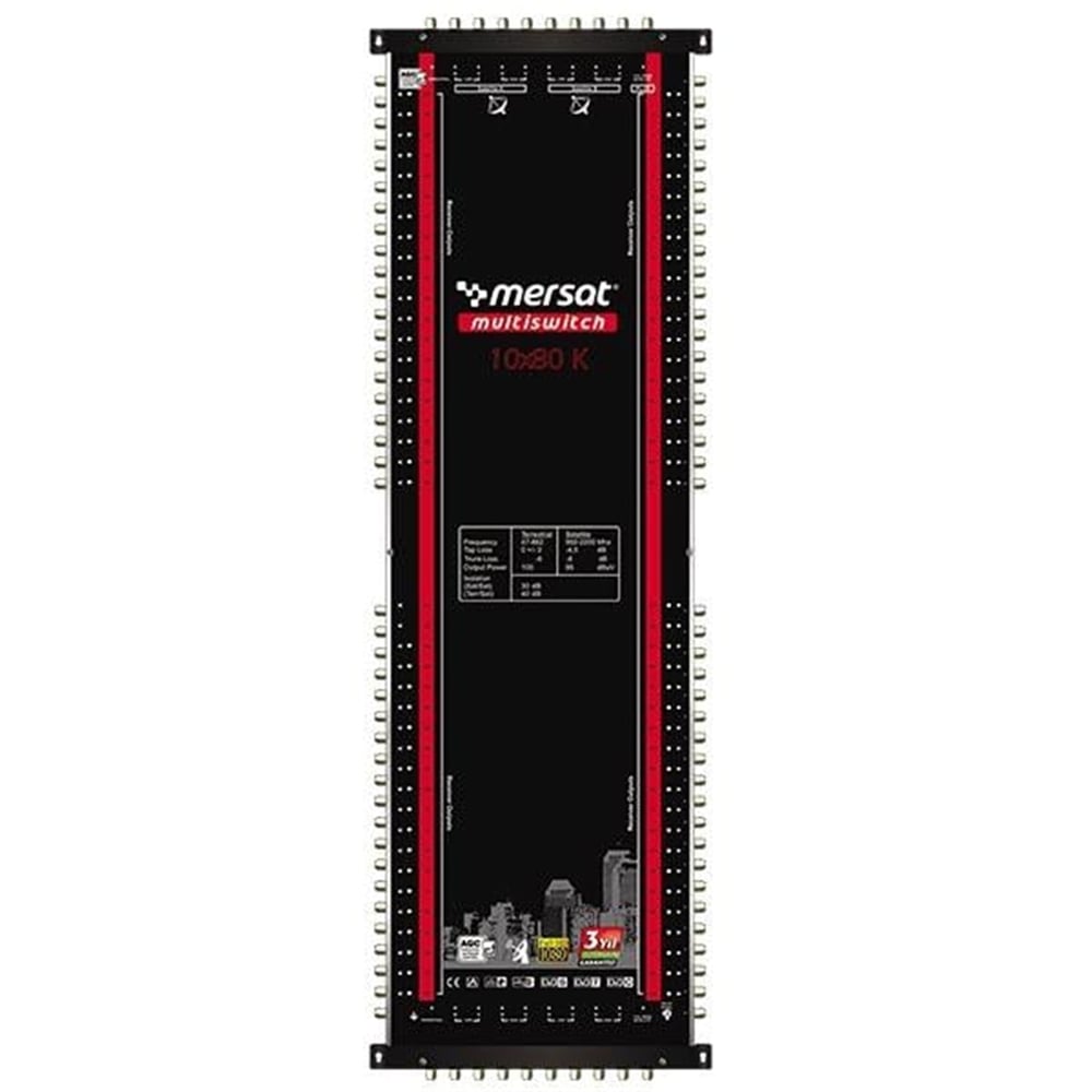 Mersat Mersat 10-80 Kaskatlı Uydu Santral Multiswitch - Mersat Kaskatlı Uydu Santral