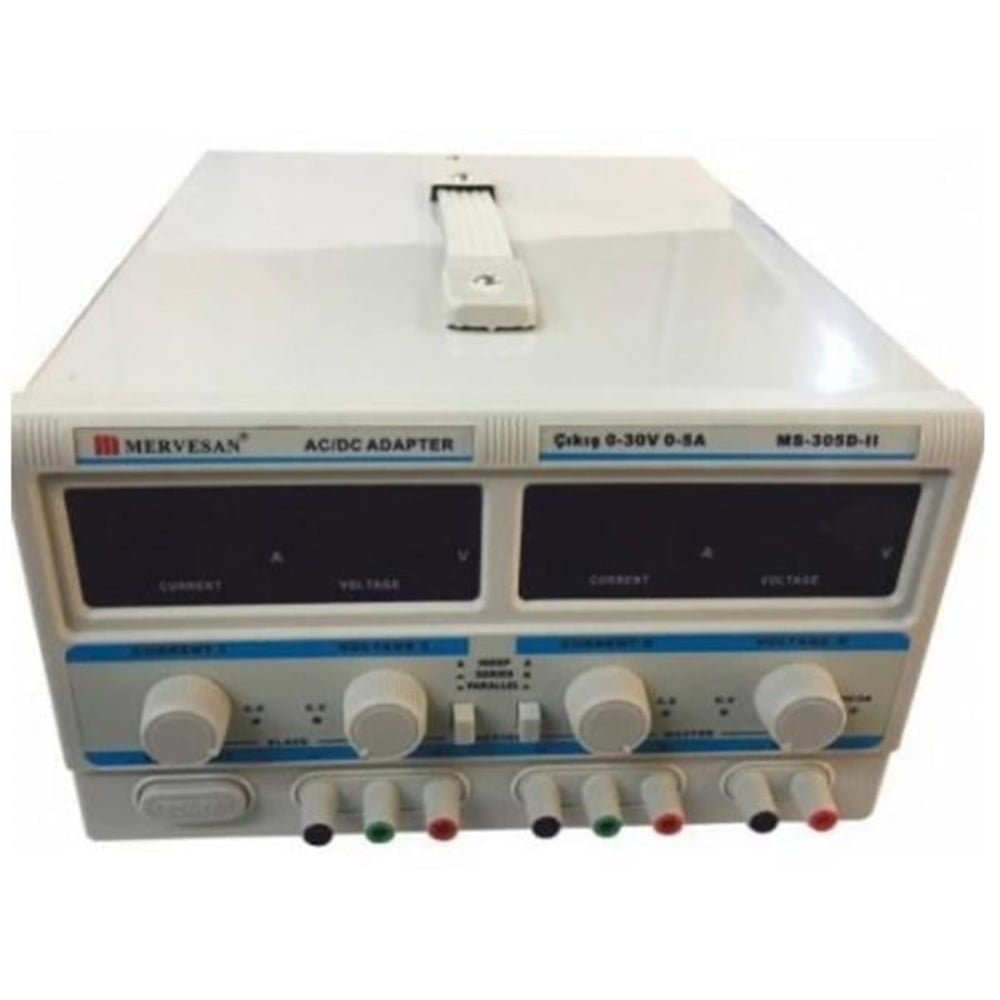 Mervesan Mervesan Ms-305D-Iı 0-30 Volt/0-60 Volt 0-5 / 0-10 Amper Dijital Ayarlı Ac/Dc Güç Kaynağı - UPS Güç Kaynakları