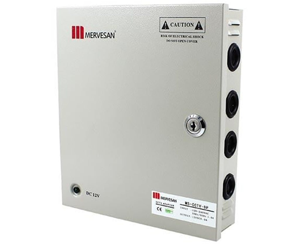 Mervesan Mervesan Ms-Cctv-9P 5 Amper - 60 Watt Adaptör - Güvenlik Ekipmanları