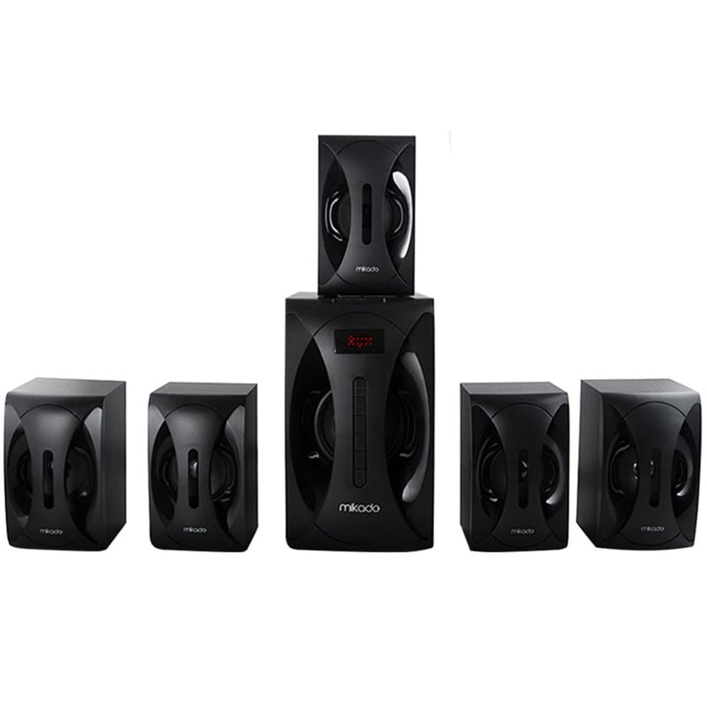 Mikado Mikado MD-512 USB-SD Destekli FM Radyolu 5+1 Ses Sistemi Speaker - Ev Sinema Ses Sistemi