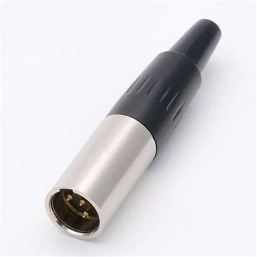 Powermaster Mini Canon XLR 3 Pin Erkek Jack Fiş 10x47mm - Fiş - Jack - Şase - Buton - Konnektör