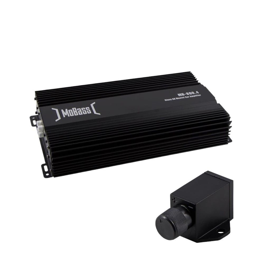 Mobass Mobass MB-800.4 4 Kanal 4x80 RMS Oto Amfi - Anfi (Bass Kontrollü) - Oto Amfiler