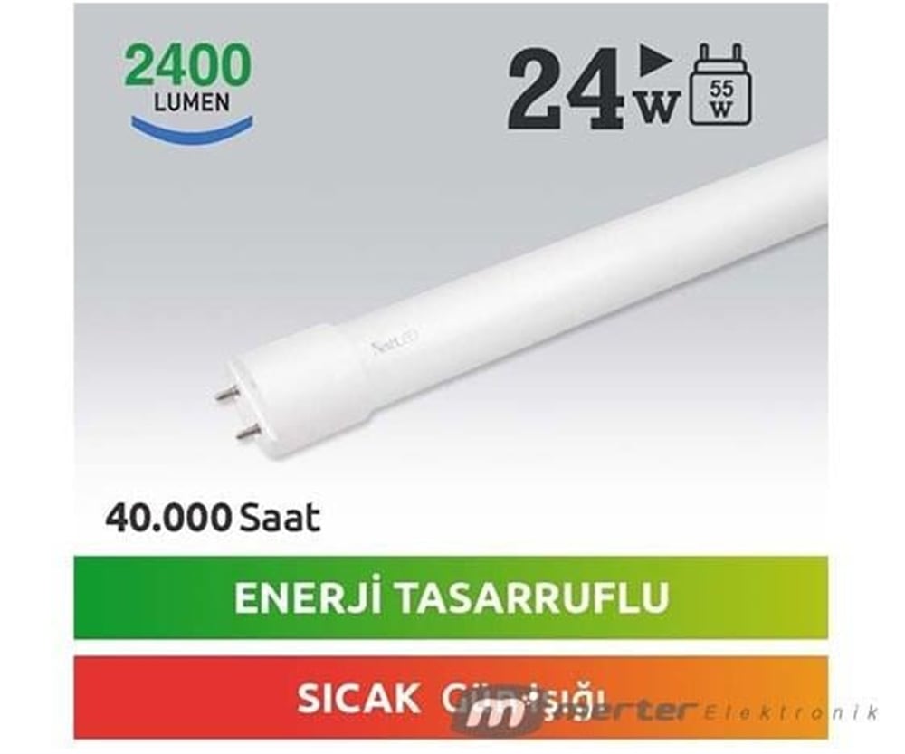 Oem Nextled Ye-T8Fg-24Wg 24 Watt Günışığı T8 Led Tüp - Led Ampul Aydınlatma