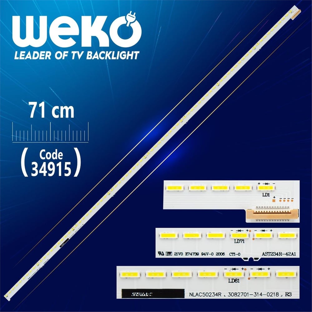 Weko NLAC50234R - AST234R-42A1 - 71 Cm - (WK-752) Tv Led Bar - Tv Led Bar