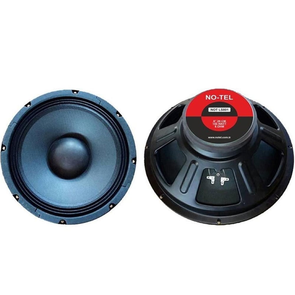 No-Tel No-Tel NOT-LS801 8'' 20 Cm 150 Watt Çıplak Yedek Hoparlör - Oto Hoparlör