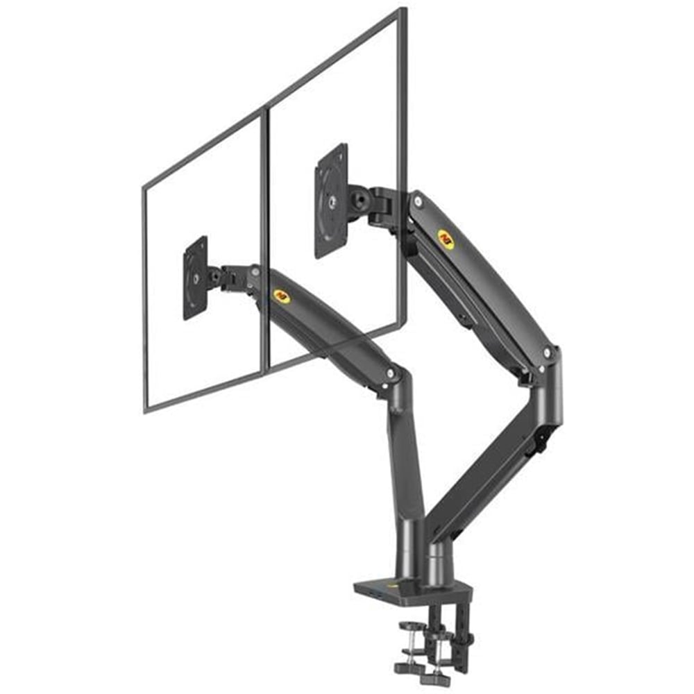 North Bayou North Bayou F195A 22-32'' Amortisörlü Çift Kol Lcd - Led Monitör Tutucu Askı Aparatı - Tv Askı Aparatları