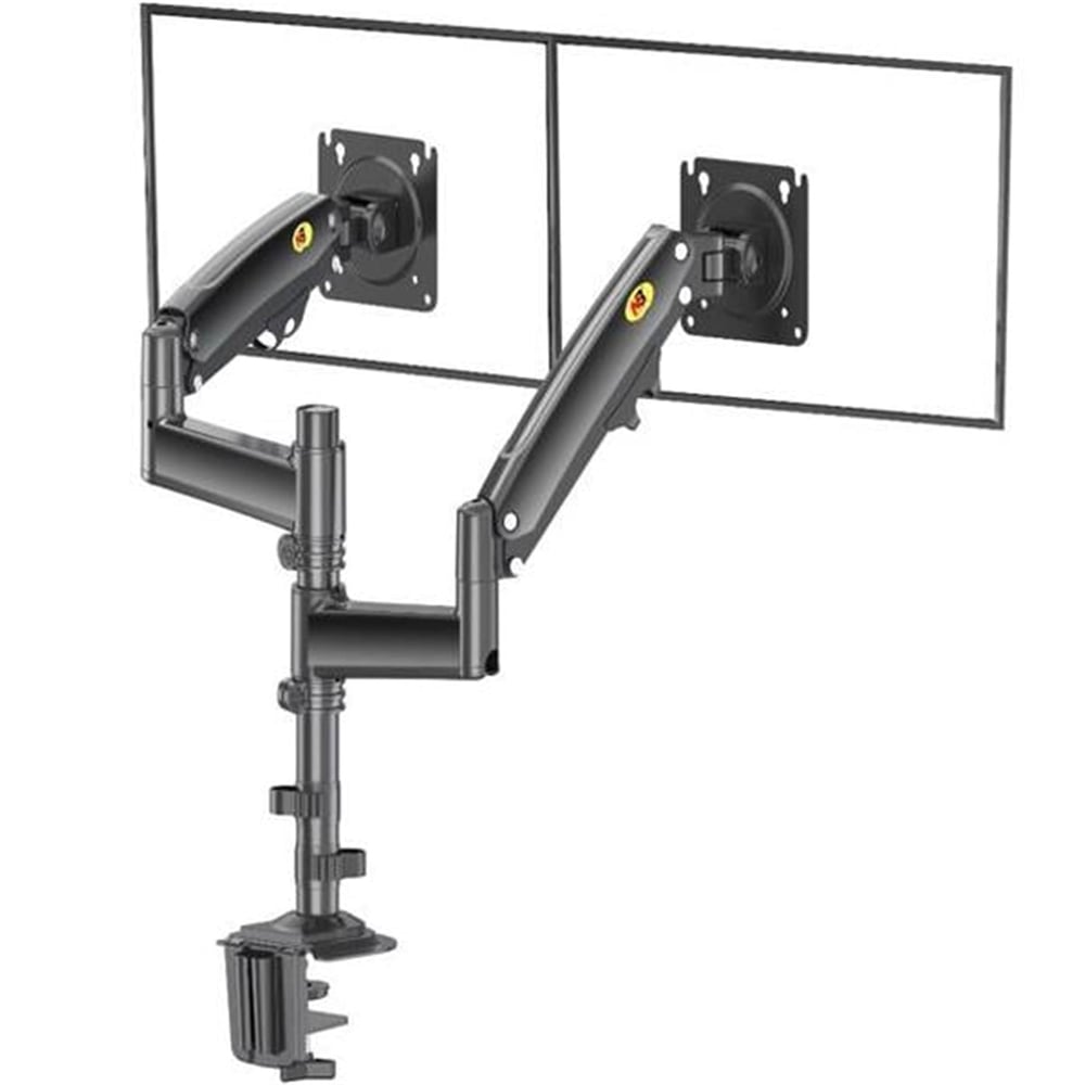 North Bayou North Bayou H180 22-32'' Amortisörlü Stand Çift Kol Lcd - Led Monitör Tutucu Stand Askı Aparatı - Tv Askı Aparatları