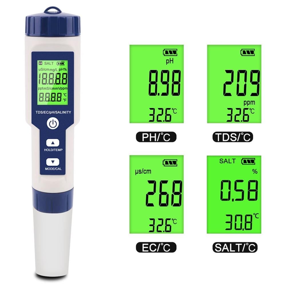 Noyafa Noyafa EZ-9909 5 in 1 Su Kalite Test Cihazı - Ölçü Aletleri