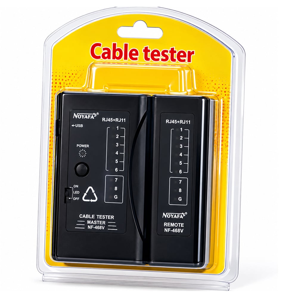 Noyafa Noyafa NF-468V  Ağ / Telefon Kablo Test Cihazı - Kablo Test Cihazı