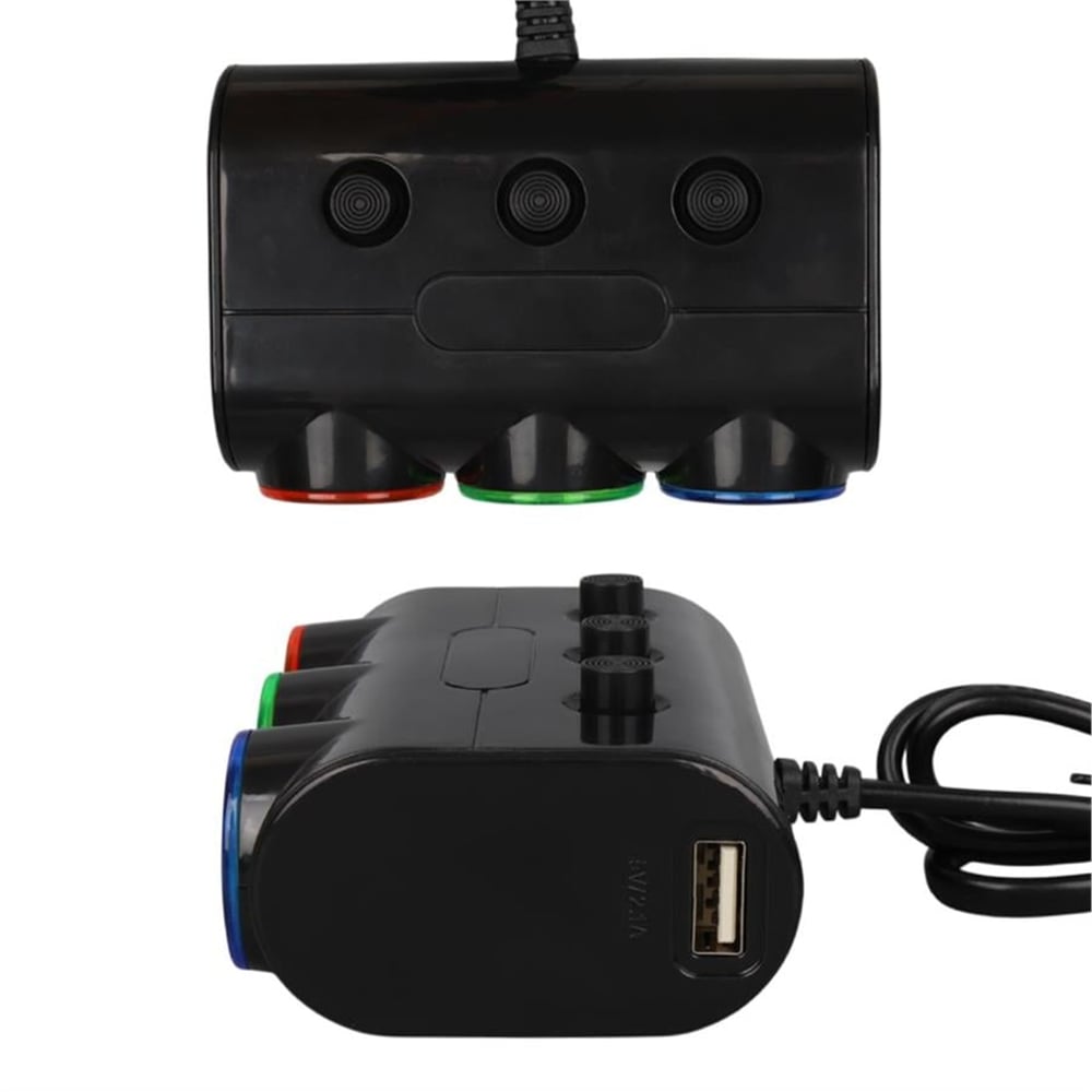 Olesson Olesson 1523 12-24V Çift USB Girişli 120W 80cm Kablolu 3'LÜ Araç Çakmak Çoklayıcı - Oto Konvertör