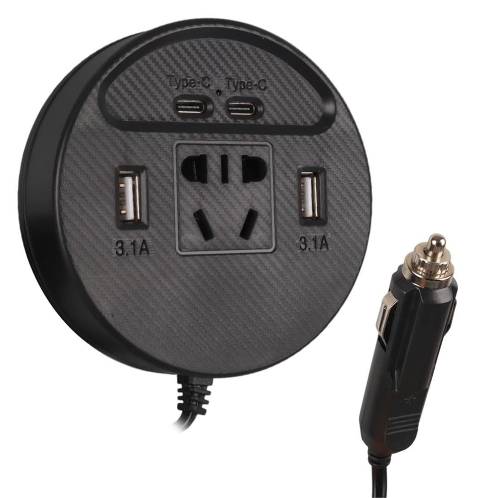 Olesson Olesson 1667 DC 12-24V 150W Oto Araç Power İnverter Çift TYPE-C - Çift USB - 220V Üniversal Priz Girişli - Oto Konvertör