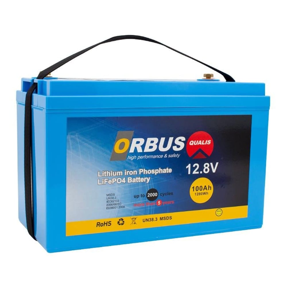 Orbus Orbus 12.8 Volt 100 Amper Lityum LifePO4 Akü LIT-12-100 - Lityum Akü