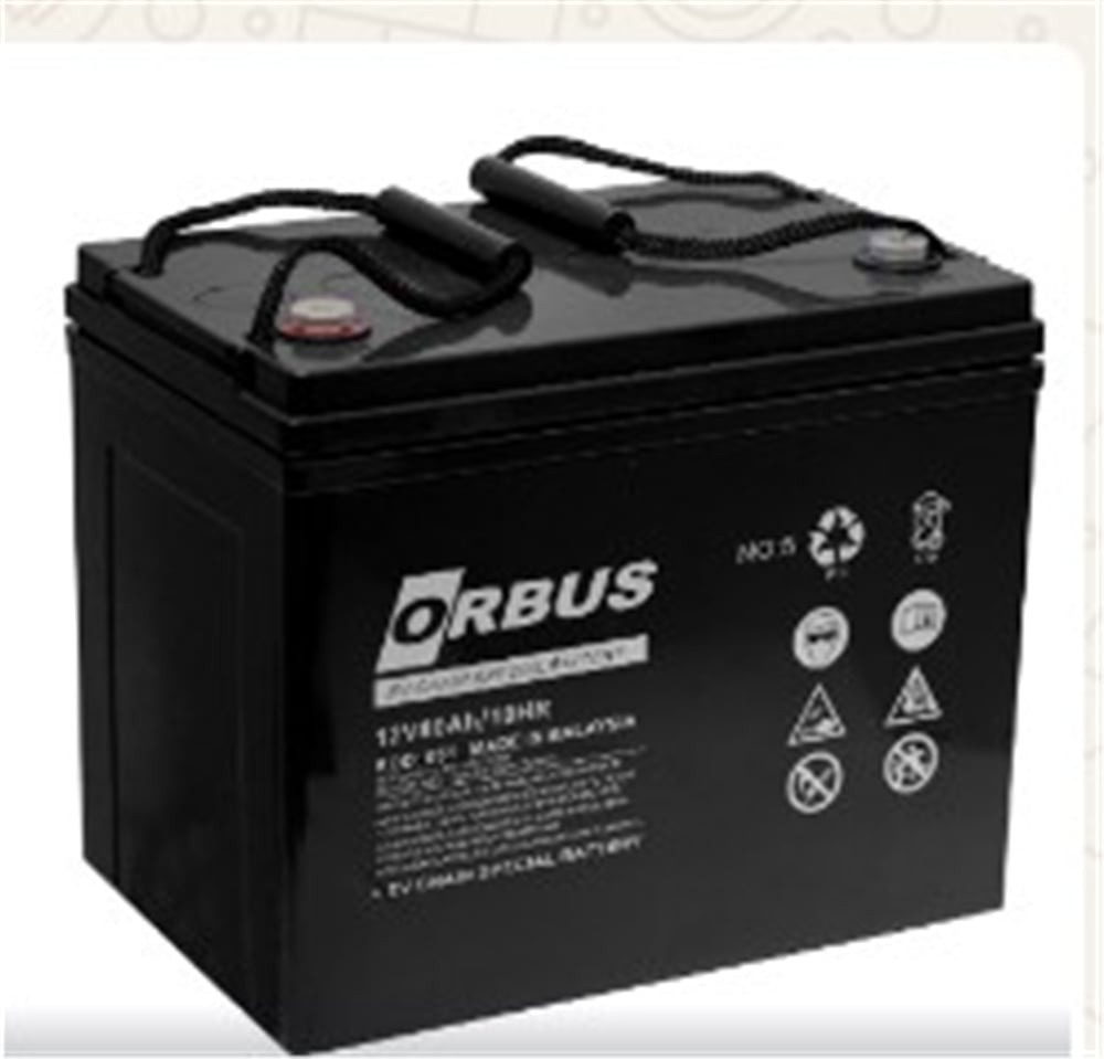 Reyonex ORBUS 12 VOLT 80 AMPER ENGELLİ ARAÇ AKÜSÜ (260 x 168 x 215 MM) - Kuru Akü