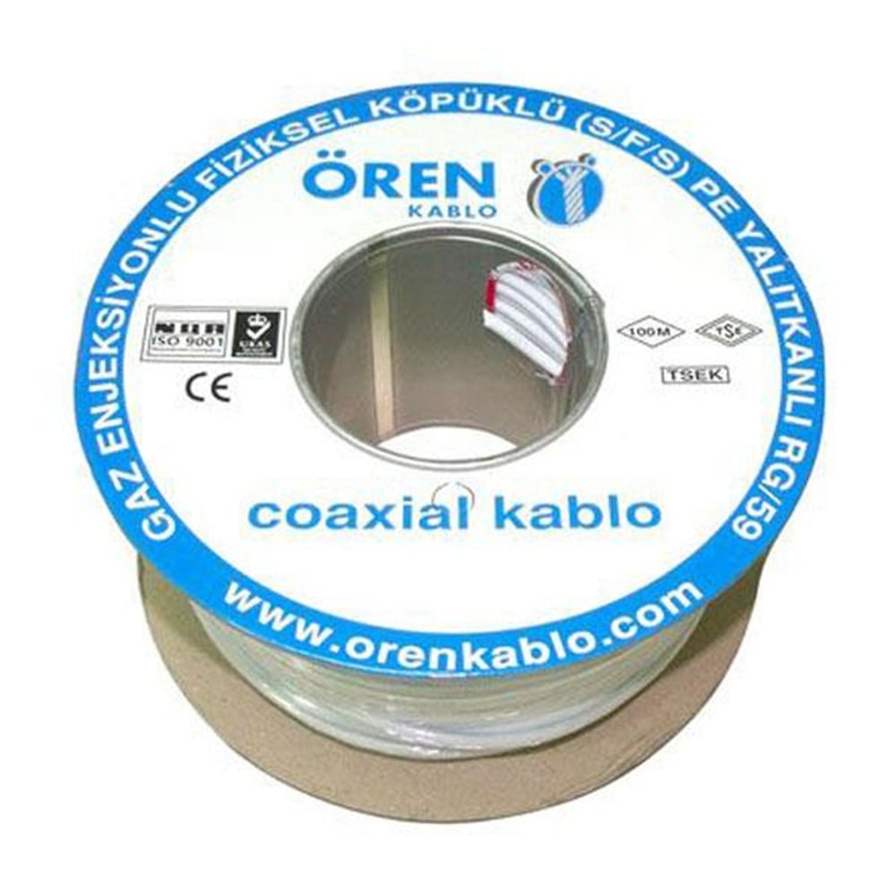 Ören Ören RG59 Fa Mini Kablo U-4 CU/AL 100 Metre - Anten Kablosu