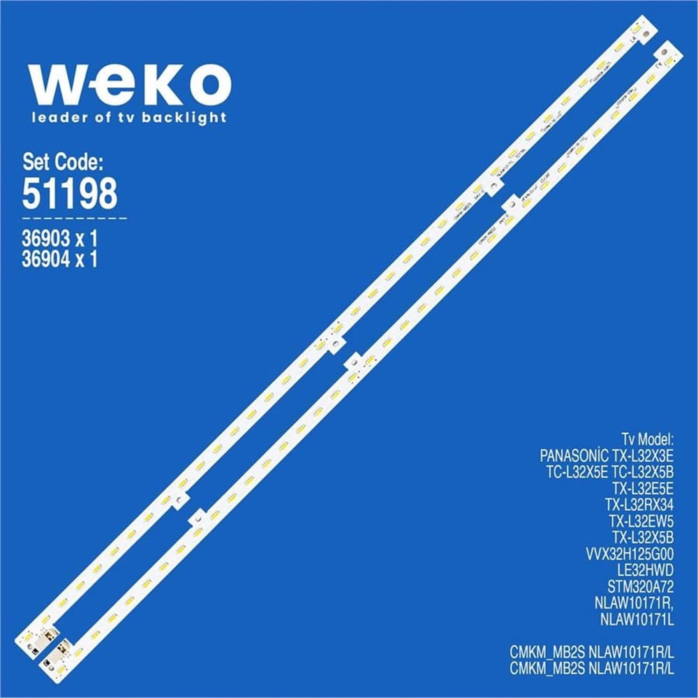 Weko Panasonic VVX32H125G00 32'' İnç 2 Adet Tv Led Bar - Panasonic Led Bar