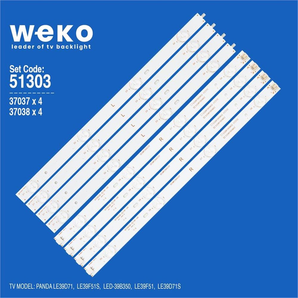 Weko Panda LED-39B350 39'' İnç 8 Adet Tv Led Bar - Panda Led Bar