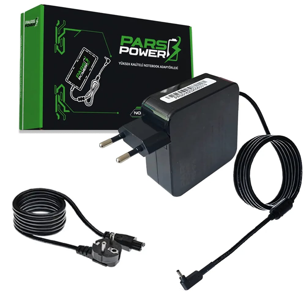 Mert-er Elektronik PARSPOWER PRS-016 PLASTİK KASA 19 V 3.42A 65W (3.0*1.1MM) STANDART NOTEBOOK ADAPTÖR - Kategorisiz
