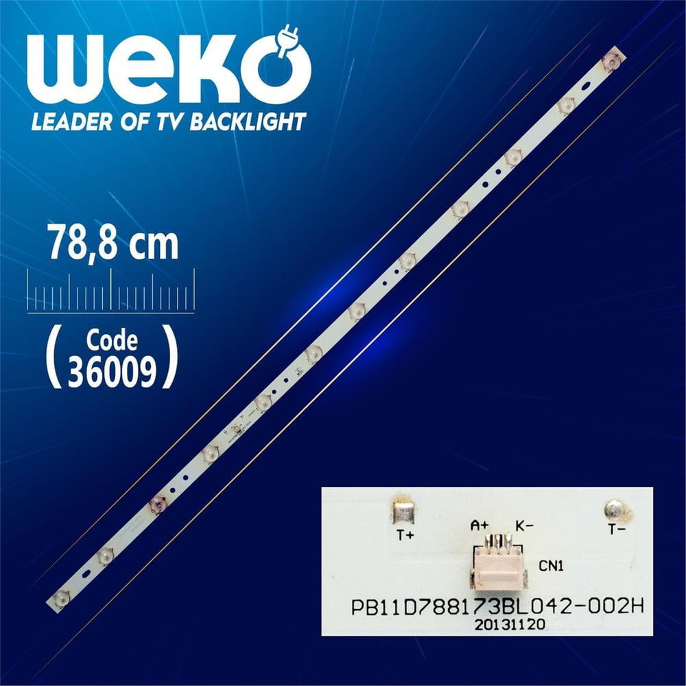Weko PB11D788173BL042-002H - DL M05 C54 15 PCM D 005 - 12 LEDLİ 78.8 CM - Tv Led Bar - Tv Led Bar