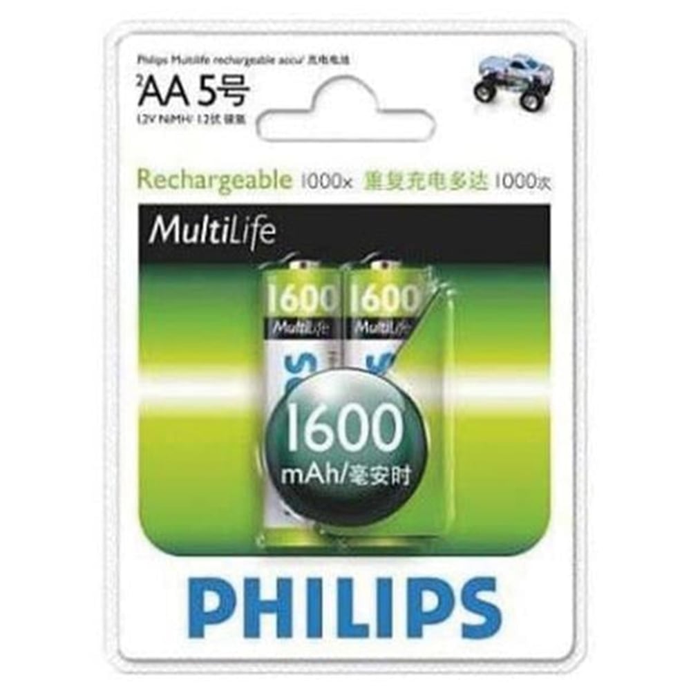 Philips Phılıps 1600 Mah Şarjlı Kalem Pil (2Li Paket Fiyatı)(R6B2A160/97) - Şarjlı Piller