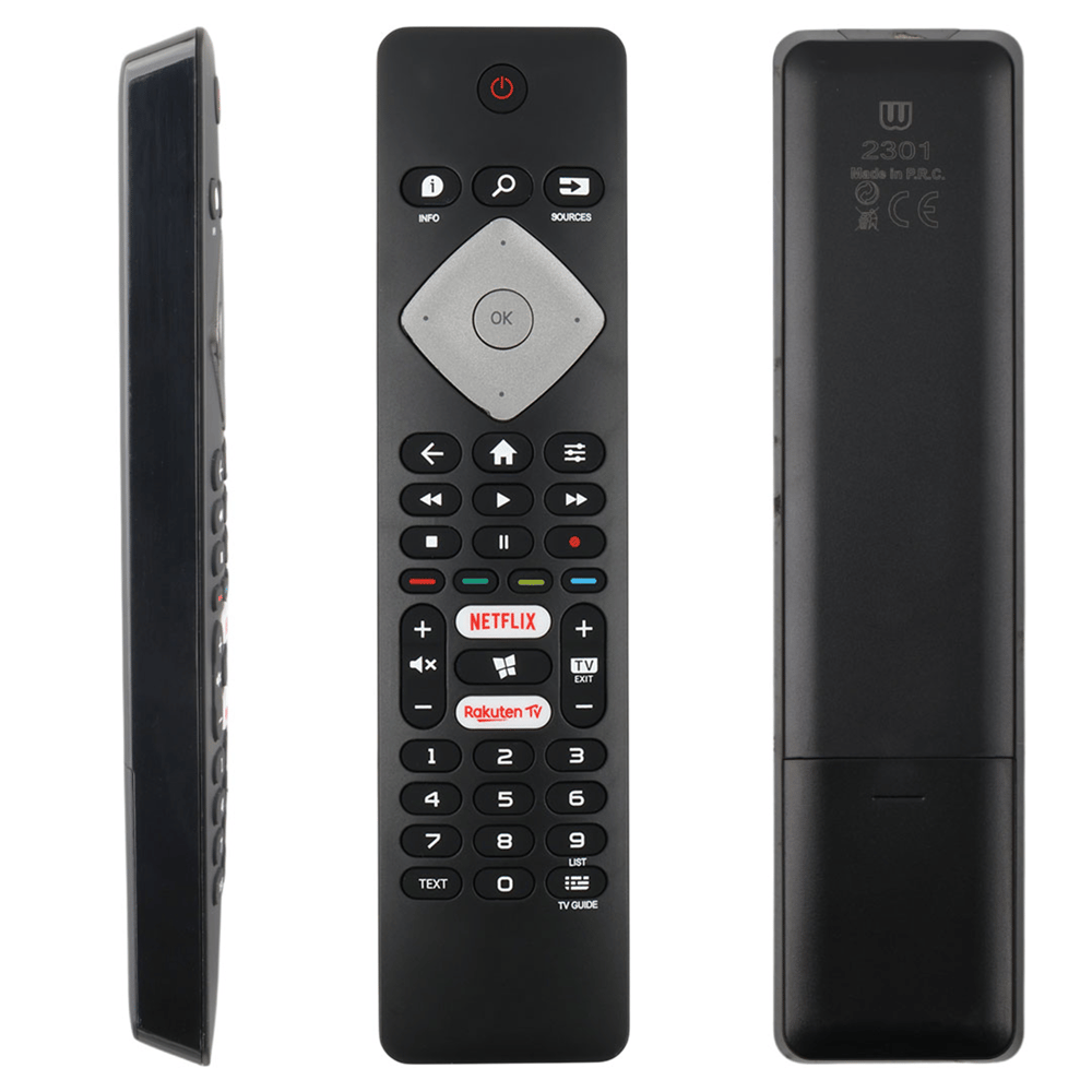 Weko Philips 43PUS7394-50PUS66-55PUS6814-58PUS66-65PUS6754-70PUS6704-BRC0884301-01 Netflix-Rakuten Tv Tuşlu Led Tv Kumanda - Philips Lcd Kumanda