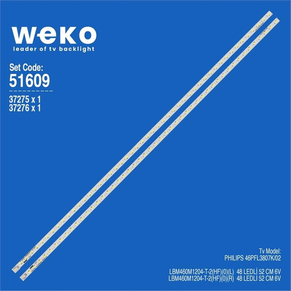 Weko Philips 46PFL3807K/02 46'' 2 Adet Tv Led Bar - Philips Led Bar