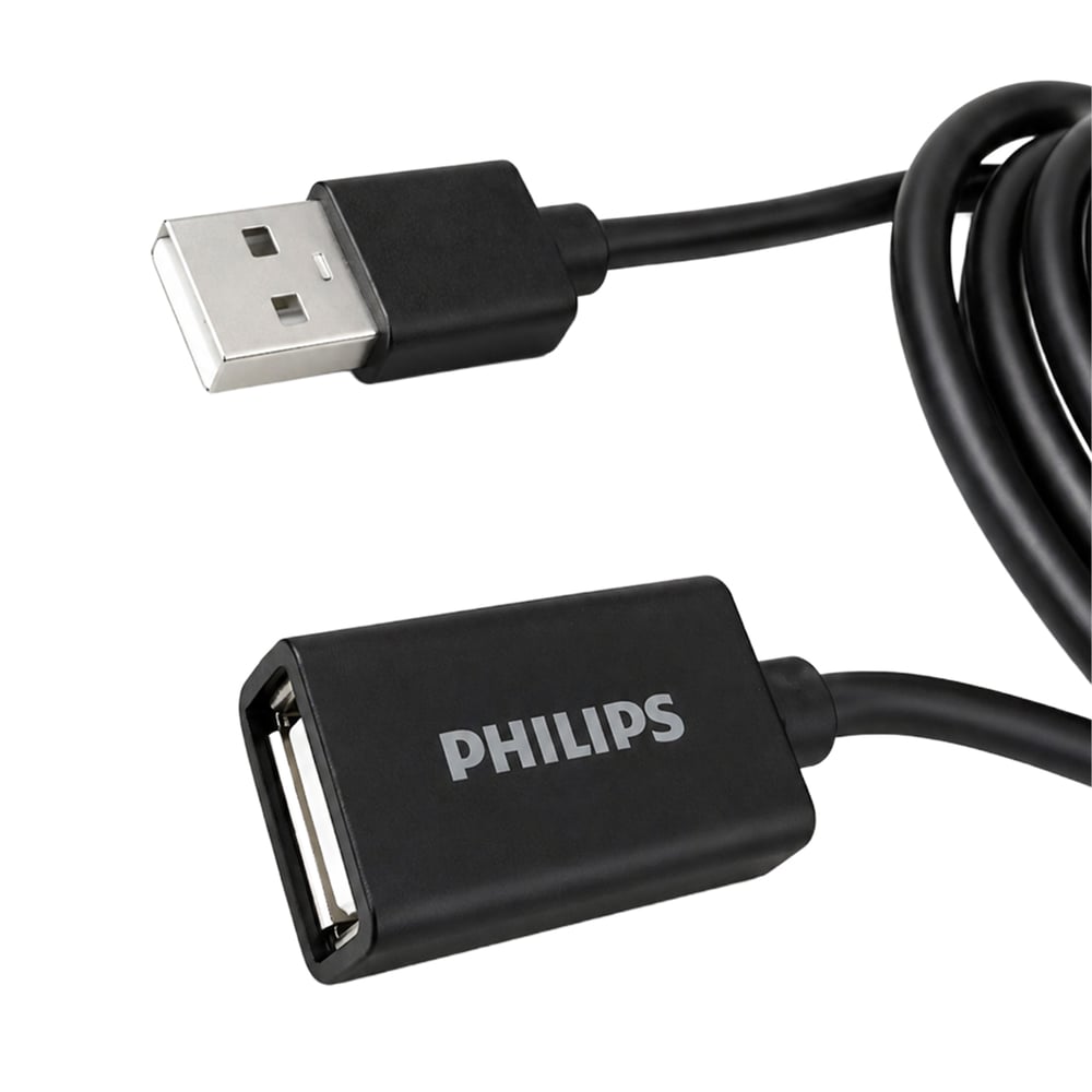 Philips Philips SWR1526F/93 2 Metre USB 2.0 Uzatma Kablosu Veri Şarj Destekli - USB Uzatma Kablosu