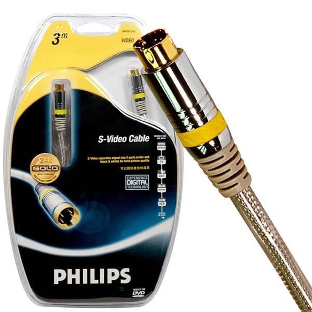 Philips Phılıps Swv3513 3 Metre S Vıdeo Kablo - Diğer Kablo Çeşitleri