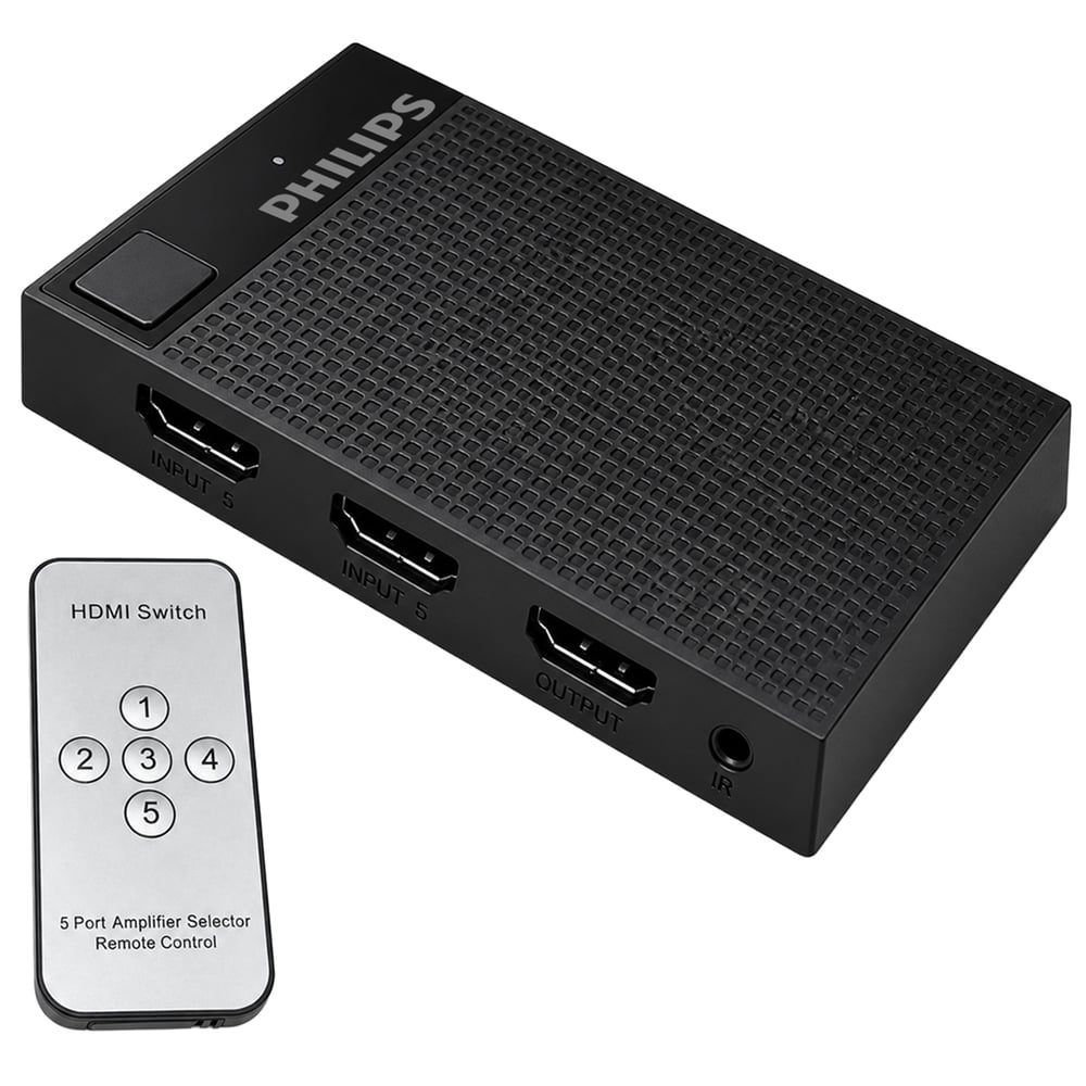 Philips Philips SWV9023D/93 5-Giriş 1-Çıkış 4K HDMI Switch (Seçici) - Hdmi Dağıtıcı